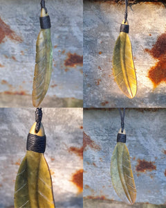 Large Feather Carving